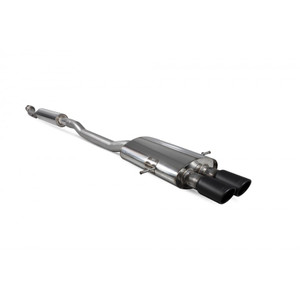 Scorpion Cat Back Resonated Exhaust System 2.75" with Black Monaco Tailpipes for Mini Cooper S R56 / R57 | 2007-2014 Scorpion Cat Back Resonated Exhaust System 2.75" with Black Monaco Tailpipes for Mini Cooper S R56 / R57 | 2007-2014