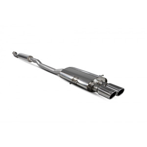 Scorpion Cat Back Resonated Exhaust System 2.75" with Polished Monaco Tailpipes for Mini Cooper S Coupe R58 / R59 | 2007-2014 Scorpion Cat Back Resonated Exhaust System 2.75" with Polished Monaco Tailpipes for Mini Cooper S Coupe R58 / R59 | 2007-2014