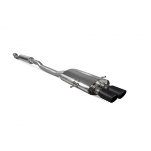 Scorpion Cat Back Resonated Exhaust System 2.75" with Black Monaco Tailpipes for Mini Cooper S Coupe R58 / R59 | 2007-2014 Scorpion Cat Back Resonated Exhaust System 2.75" with Black Monaco Tailpipes for Mini Cooper S Coupe R58 / R59 | 2007-2014
