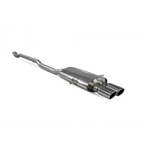 Scorpion Cat Back Non Resonated Exhaust System 2.75" with Polished Monaco Tailpipes for Mini Cooper S Coupe R58 / R59 | 2007-2014 Scorpion Cat Back Non Resonated Exhaust System 2.75" with Polished Monaco Tailpipes for Mini Cooper S Coupe R58 / R59 | 2007-2014