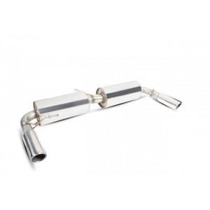 Scorpion Cat Back Resonated Exhaust System 2.5" with Polished Inward Rolled Tailpipes for Renault Clio 197 MK3 2.0 | 2006-2009 Scorpion Cat Back Resonated Exhaust System 2.5" with Polished Inward Rolled Tailpipes for Renault Clio 197 MK3 2.0 | 2006-2009