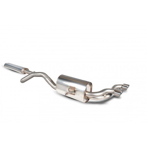 Scorpion Half Resonated Exhaust System 2.5" with Polished Monaco Tailpipes for Renault Megane 225 / 230 2.0 R26 | 2004-2009 Scorpion Half Resonated Exhaust System 2.5" with Polished Monaco Tailpipes for Renault Megane 225 / 230 2.0 R26 | 2004-2009
