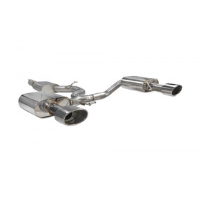 Scorpion GPF Back Resonated Exhaust System 3.15" with Polished EVO Tailpipes for Seat Leon Cupra ST 300 4Drive | GPF Model | 2018-2022 Scorpion GPF Back Resonated Exhaust System 3.15" with Polished EVO Tailpipes for Seat Leon Cupra ST 300 4Drive | GPF Model | 2018-2022