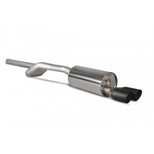 Scorpion Non Resonated Half Exhaust System 2.75" with Black Daytona Tailpipes for Volkswagen Polo GTI 1.4 TSI 6R | 2010-2015 Scorpion Non Resonated Half Exhaust System 2.75" with Black Daytona Tailpipes for Volkswagen Polo GTI 1.4 TSI 6R | 2010-2015