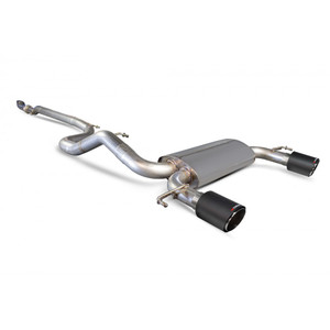 Scorpion Cat Back Non Resonated Exhaust System 3" with Carbon Ascari Tailpipes for Vauxhall Corsa E VXR | 2015-2018 Scorpion Cat Back Non Resonated Exhaust System 3" with Carbon Ascari Tailpipes for Vauxhall Corsa E VXR | 2015-2018