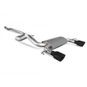 Scorpion Cat Back Non Resonated Exhaust System 3" with Black Daytona Tailpipes for Vauxhall Corsa E VXR | 2015-2018 Scorpion Cat Back Non Resonated Exhaust System 3" with Black Daytona Tailpipes for Vauxhall Corsa E VXR | 2015-2018