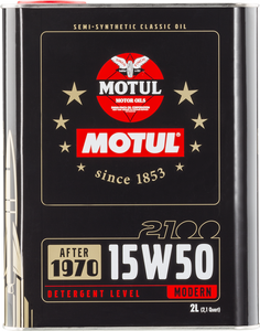 Motul Classic 2100 15W-50 Engine Oil | API SH / CF Standard - 2 Litres