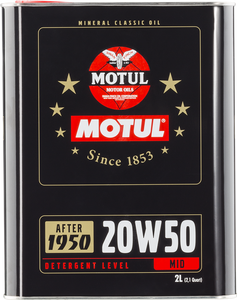 Motul Classic 20W-50 Engine Oil - 2 Litres