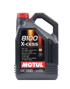 Motul 8100 X-cess 5W-40 Engine Oil | ACEA A3 / B4 / API SN / CF Standards - 5 Litres Motul 8100 X-cess 5W-40 Engine Oil | ACEA A3 / B4 / API SN / CF Standards - 5 Litres