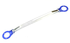 M2 Motorsport Nissan S13 / S14 / S15 Alloy Front Strut Bar Brace - Polished with Blue Ends M2 Motorsport Nissan S13 / S14 / S15 Alloy Front Strut Bar Brace - Polished with Blue Ends