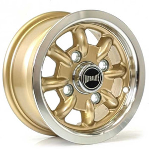 ULTRALITE RALLY 10 X 4.5 INCH - ET34 - 4X101.6 - GOLD POLISHED RIM ULTRALITE RALLY 10 X 4.5 INCH - ET34 - 4X101.6 - GOLD POLISHED RIM