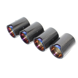 CT Carbon BMW M2 / M3 / M4 / M5 Carbon Exhaust Tips in Burnt Finish (F10 / F80 / F82 / F83 / F87) - (SET OF 4) CT Carbon BMW M2 / M3 / M4 / M5 Carbon Exhaust Tips in Burnt Finish (F10 / F80 / F82 / F83 / F87) - (SET OF 4)