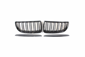 BMW 3 Series E90 Pre-LCI Double Slat Black Grille - BLAK By CT Carbon BMW 3 Series E90 Pre-LCI Double Slat Black Grille - BLAK By CT Carbon