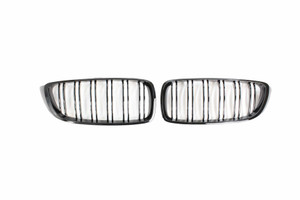 BMW M4 (F82 / F83) / 4 Series (F32) Double Slat Black Grille - BLAK By CT Carbon BMW M4 (F82 / F83) / 4 Series (F32) Double Slat Black Grille - BLAK By CT Carbon