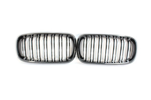 BMW X5M / X6M (F16 / F15) Double Slat Black Grille - BLAK By CT Carbon BMW X5M / X6M (F16 / F15) Double Slat Black Grille - BLAK By CT Carbon