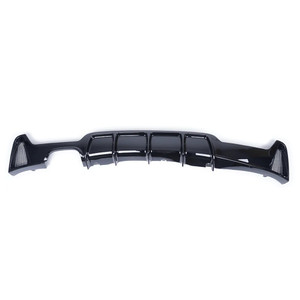 BMW 4 Series F32 / F33 / F36 Gloss Black Twin Left Exhaust Diffuser - BLAK By CT Carbon BMW 4 Series F32 / F33 / F36 Gloss Black Twin Left Exhaust Diffuser - BLAK By CT Carbon
