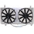 JAPSPEED Universal Aluminium Radiator 11″ Straight Blade Fan Shroud Kit