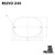Ramair Carburettor Foam Air Filter with Blank Baseplate - 25mm Internal Height