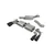 Scorpion Cat Back Resonated (Valved) Exhaust System 3.15" with Black Daytona Tailpipes for Audi S3 2.0T (8V) | 3 Door / Sportback | 2013-2020 Pre-Facelift