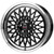 Borbet B - 17 inch X 8J 5 STUD - Black with Polished Rim - SET OF 4
