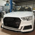 Audi A3 /S3 (8V) Facelift S-Line Gloss Black Splitter- BLAK By CT Carbon
