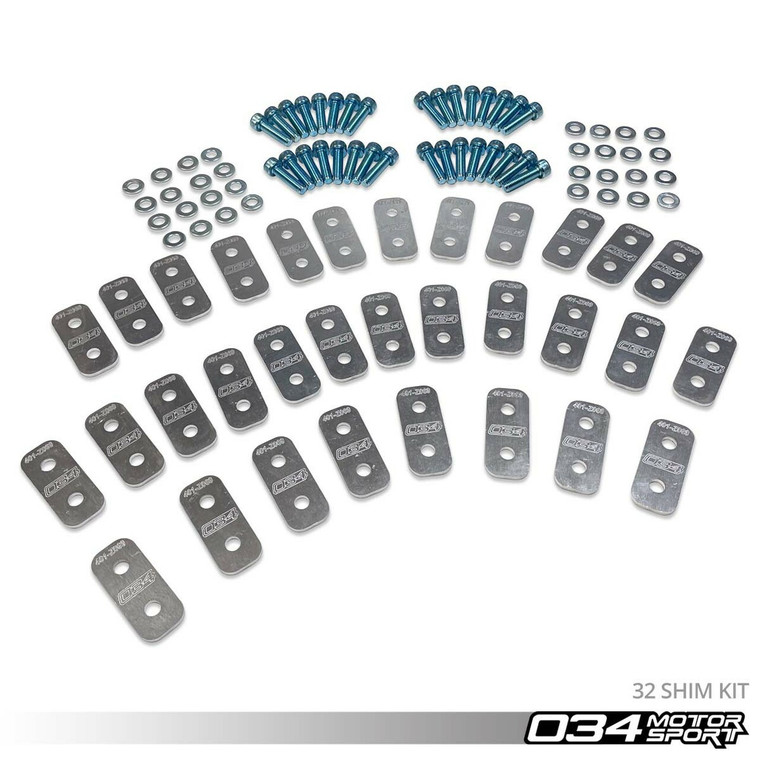 034Motorsport 32 Piece Camber Shim Kit, Audi Gen 1/1.5 R8 4.2 V8 & 5.2 V10