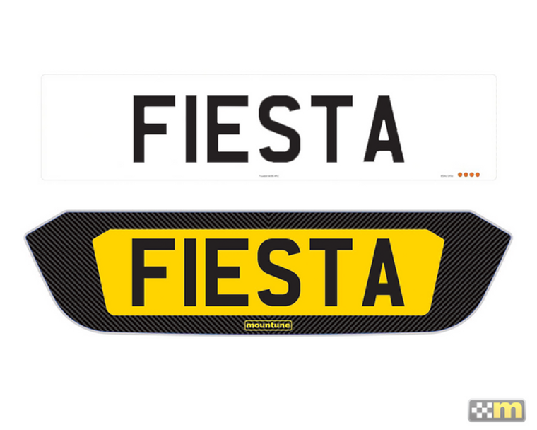 Mountune Bespoke Number Plates for Ford Fiesta ST MK8