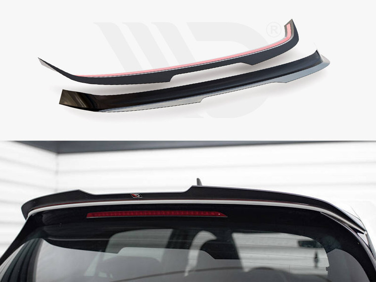 Maxton Spoiler Cap V2 Volkswagen Golf 7 R / R-Line / GTI (Gloss Black)