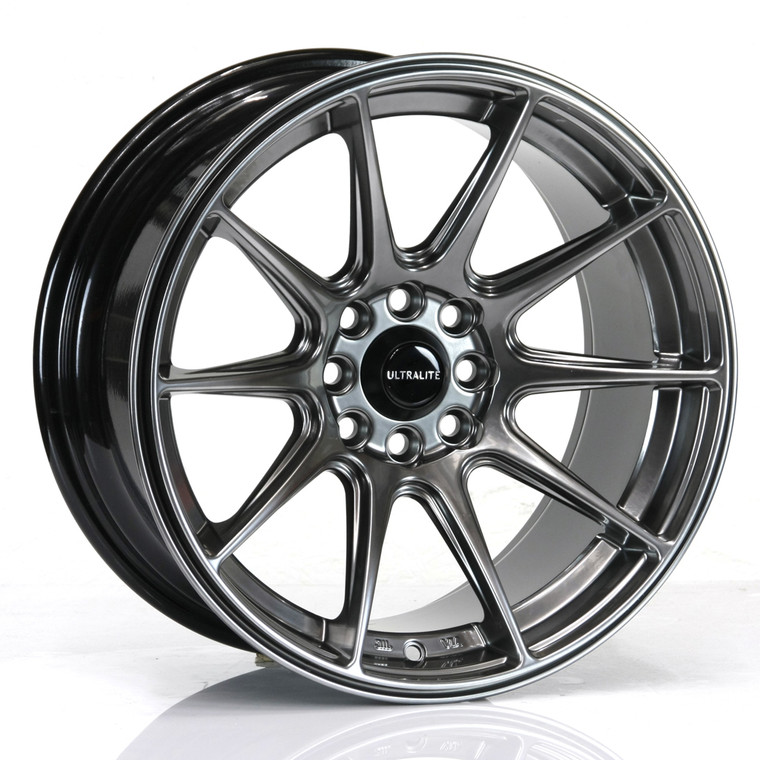 ULTRALITE UL11 - 16 inch X 8J - 4x100/108 - ET25 - Black Chrome - SET OF 4