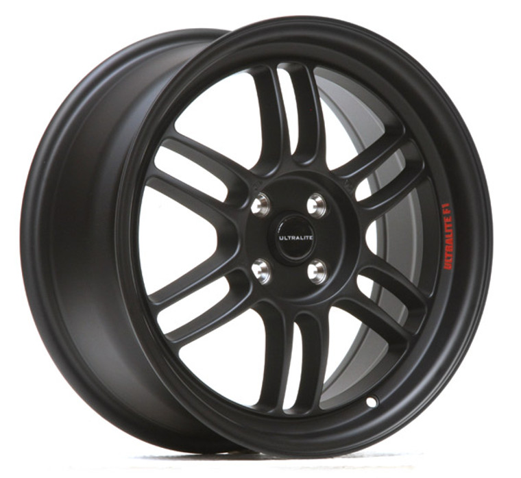 ULTRALITE F1 - 17 inch X 7.5J - 4x100 - ET42 - Matt Black - SET OF 4