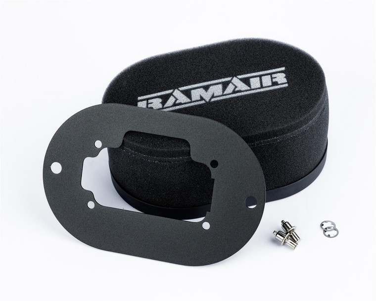 Ramair Carburettor Foam Air Filter with Baseplate to fit Weber 32/36 DGV/DGEV, 38 DGAS/DGMS - 100mm Internal Height