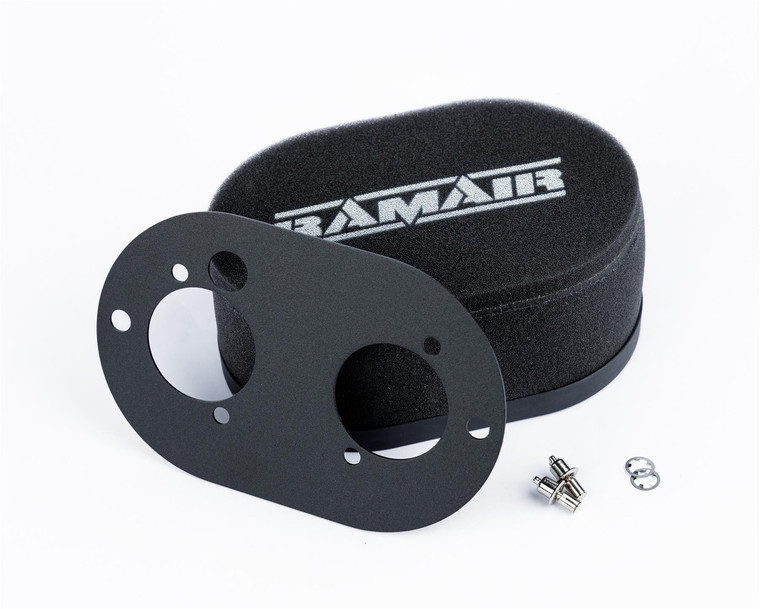 Ramair Carburettor Foam Air Filter with Baseplate to fit Dellorto 40 DHLA - 25mm Internal Height