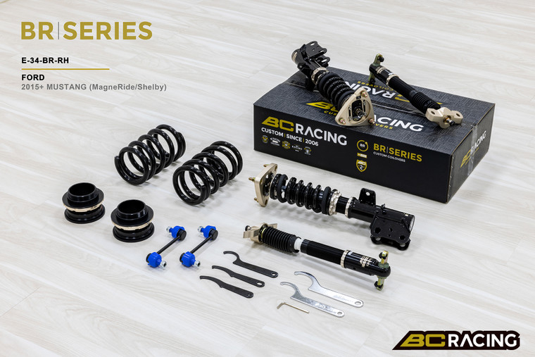 BC Racing BR Series Coilovers - Ford Mustang 2015+ (MAGNERIDE/SHELBY RWD)