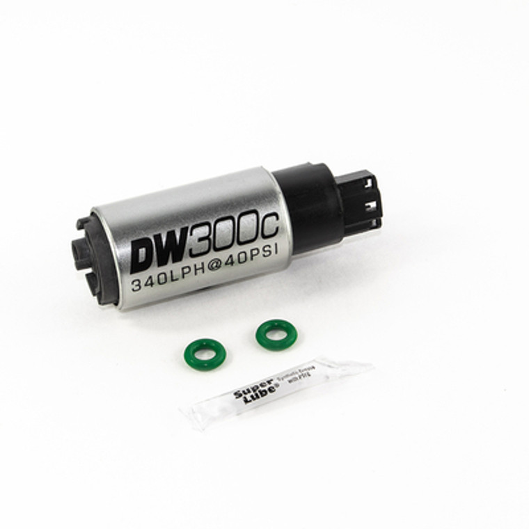 Deatschwerks DW DW300C Series, 340lph Compact Fuel Pump Without Mounting Clips with Install Kit For Honda Civic 01-05 / Mazda MX5 2006-2015