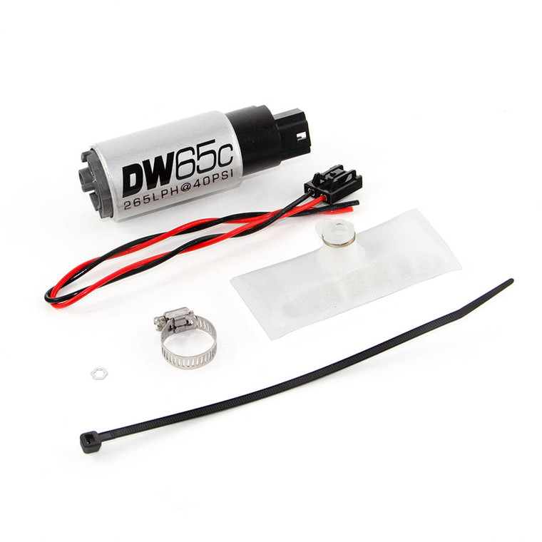 DeatschWerks DW200C 265lph Compact Fuel Pump With Install Kit For BMW E30 325i and M3 E30