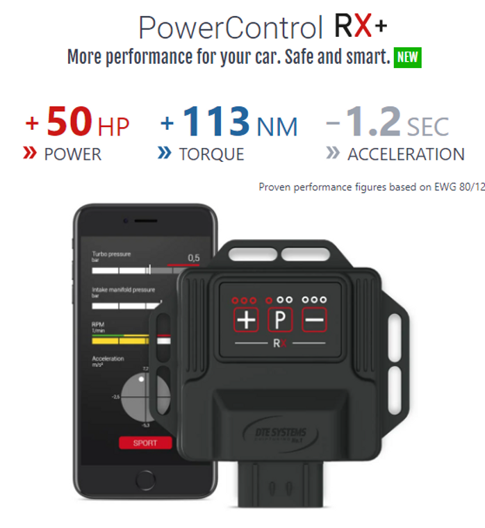 DTE Systems PowerControl RX+ Chip Tuning Box - Lamborghini Urus 4.0 650 HP