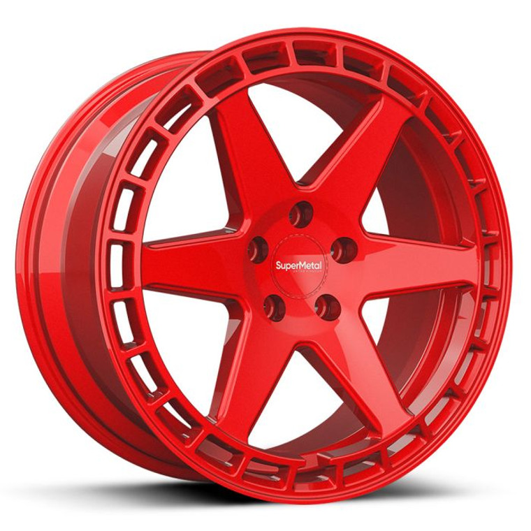 Supermetal Charger - 20 inch X 9J - 5 x 120 ET45 - Revolution Red - VW Transporter T5 / T6 - SET OF 4