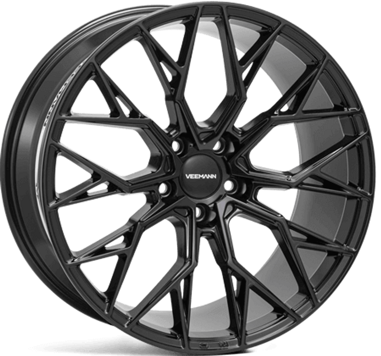 VEEMANN V-FS51 Alloy Wheels 20 inch X 8.5J – 5×112 (66.5CB) ET38 - Gloss Black - SET OF 4