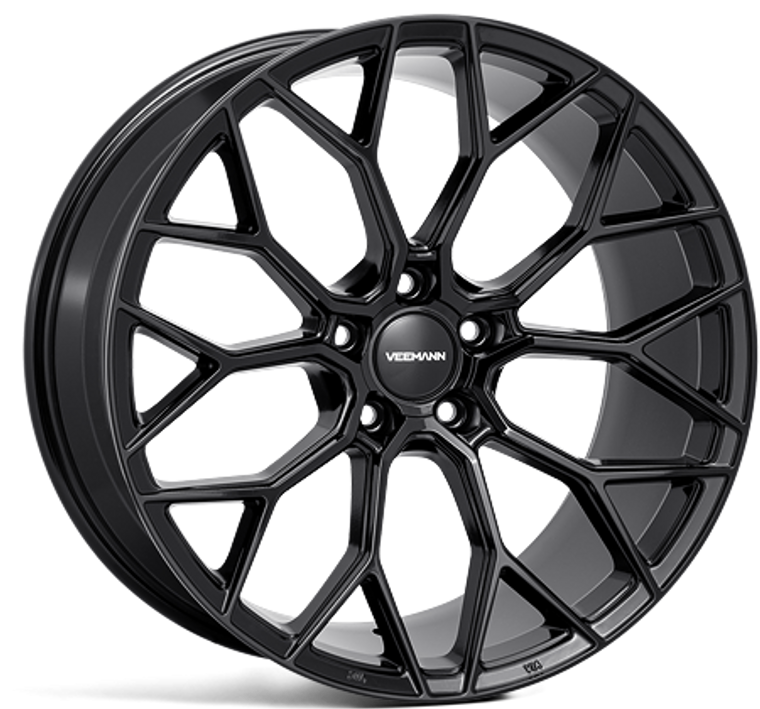 VEEMANN V-FS66 Alloy Wheels 18 inch X 9J – 5×120 (72.5CB) ET35 - Gloss Black - SET OF 4