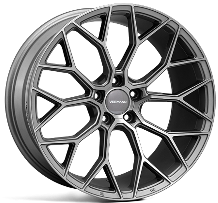 VEEMANN V-FS66 Alloy Wheels 20 inch X 8.5J – 5×112 (66.5CB) ET28 - Gloss Graphite - SET OF 4