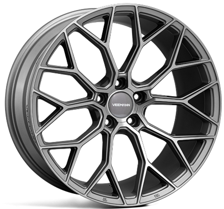 VEEMANN V-FS66 Alloy Wheels 20 inch X 10J – 5×112 (66.5CB) ET42 - Gloss Graphite - SET OF 4