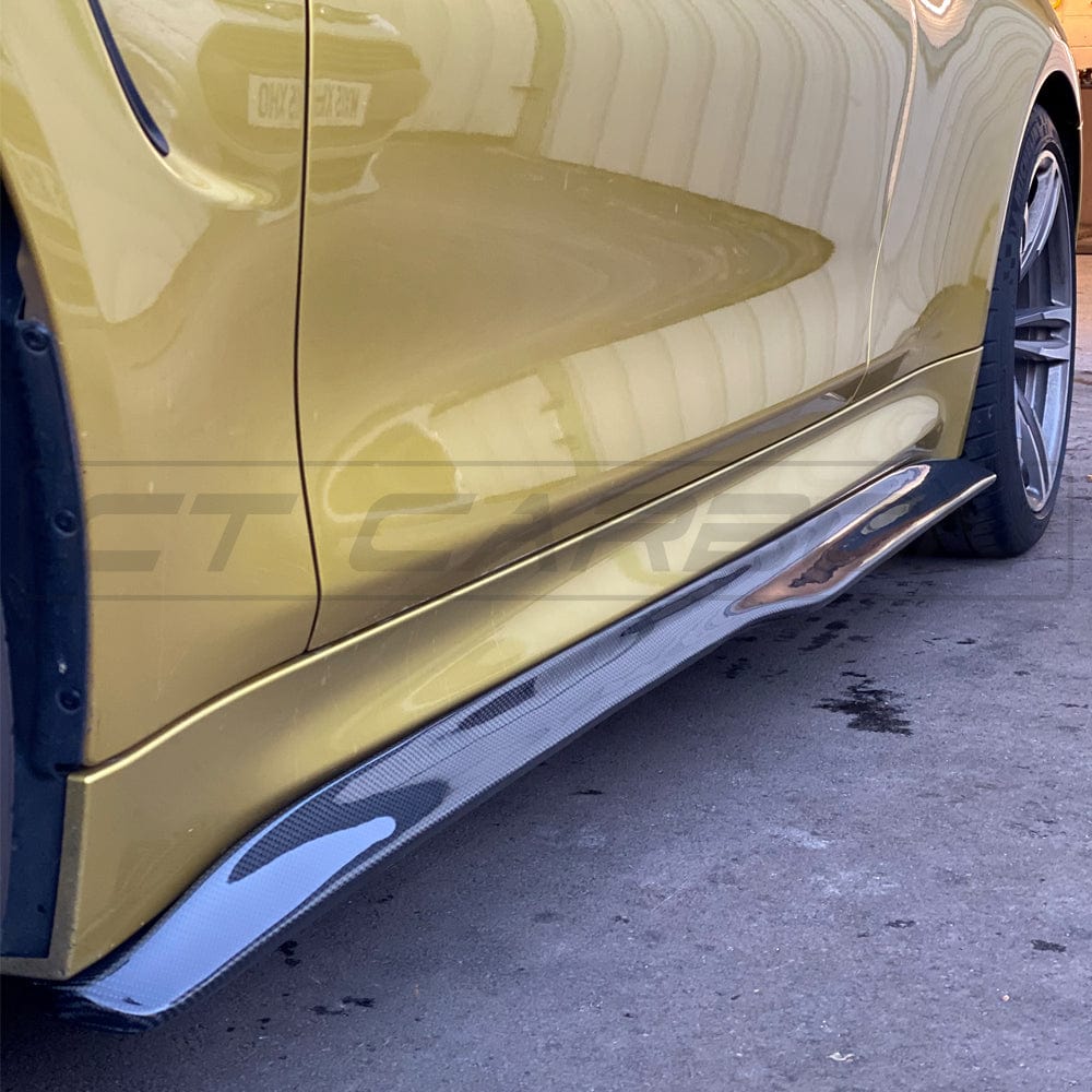 CT Carbon BMW M4 (F82 / F83) Carbon Fibre Side Skirts - PS Style CT Carbon BMW M4 (F82 / F83) Carbon Fibre Side Skirts - PS Style