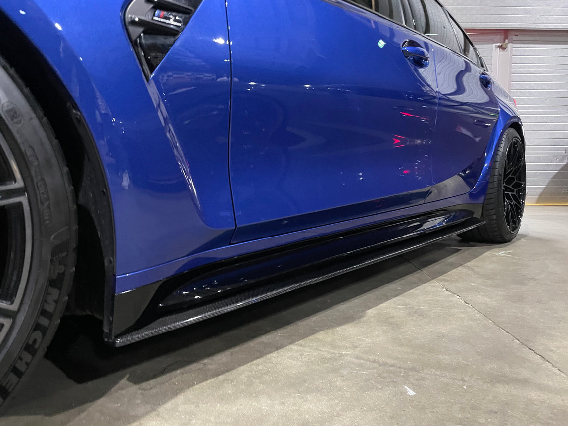 CT Carbon BMW M4 G82 / G83 Carbon Fibre Side Skirt Extensions - CT Design CT Carbon BMW M4 G82 / G83 Carbon Fibre Side Skirt Extensions - CT Design