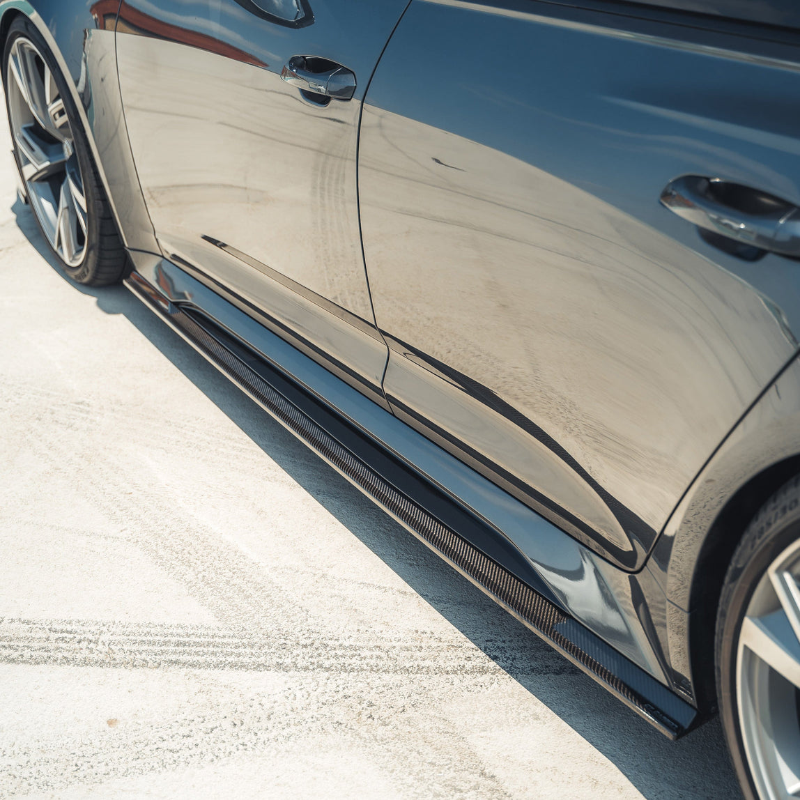 CT Carbon Audi RS6 / RS7 C8 Avant Carbon Fibre Side Skirts - CT Design CT Carbon Audi RS6 / RS7 C8 Avant Carbon Fibre Side Skirts - CT Design