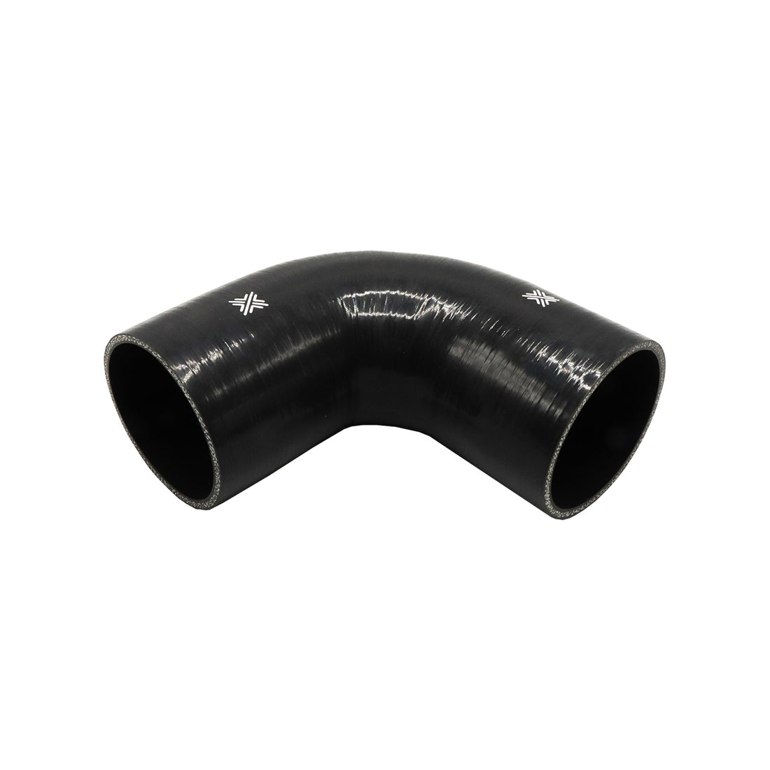 Pipercross Silicone Hose Black - 90 Degree - 89mm Bore - 152mm Leg Length