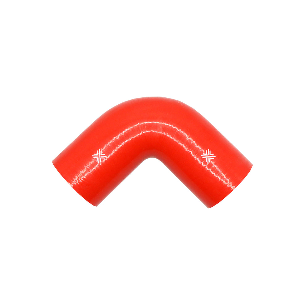 Pipercross Silicone Hose Red - 90 Degree - 76mm Bore - 152mm Leg Length