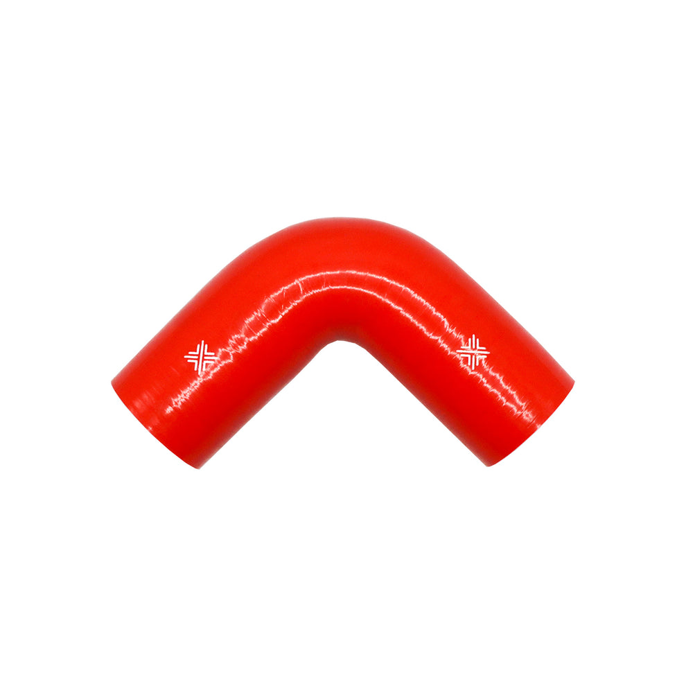 Pipercross Silicone Hose Red - 90 Degree - 63mm Bore - 152mm Leg Length