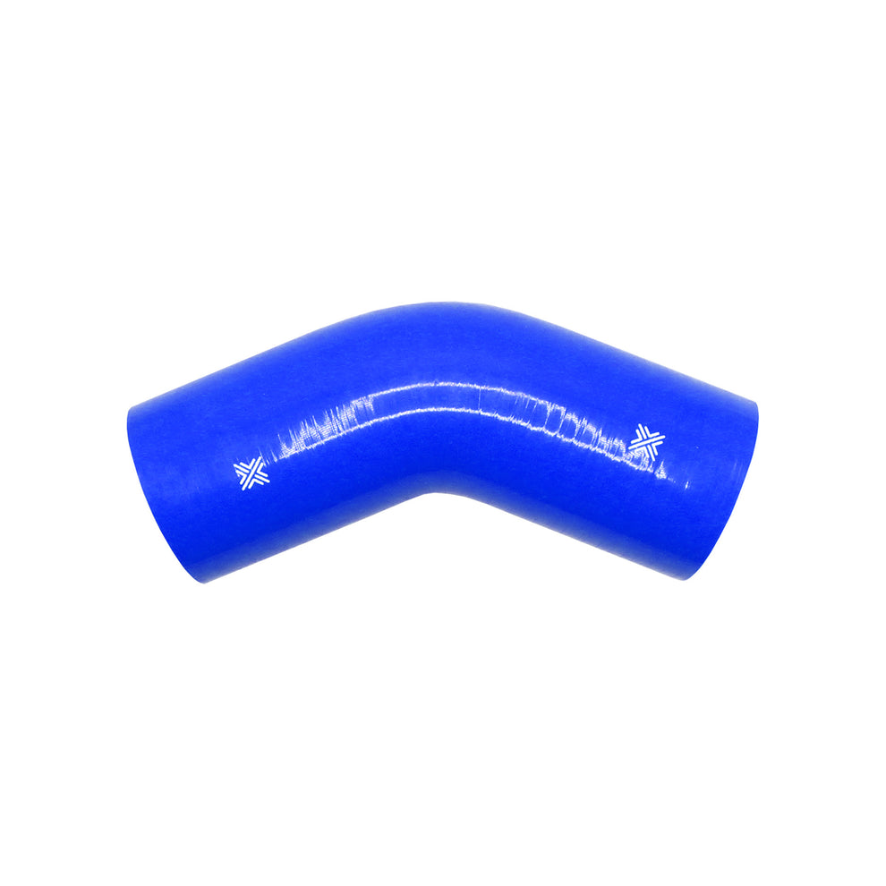 Pipercross Silicone Hose Blue - 45 Degree - 89mm Bore - 152mm Leg Length Pipercross Silicone Hose Blue - 45 Degree - 89mm Bore - 152mm Leg Length