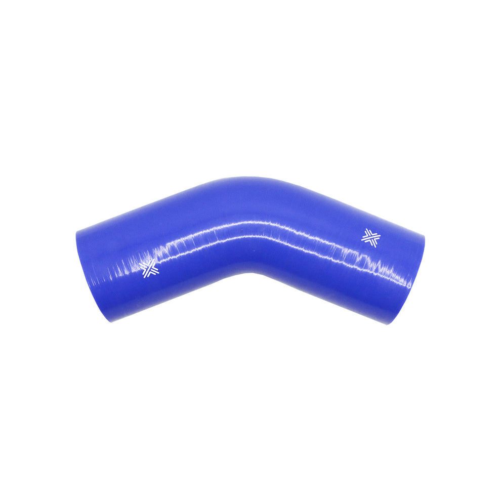 Pipercross Silicone Hose Blue - 45 Degree - 80mm Bore - 152mm Leg Length Pipercross Silicone Hose Blue - 45 Degree - 80mm Bore - 152mm Leg Length