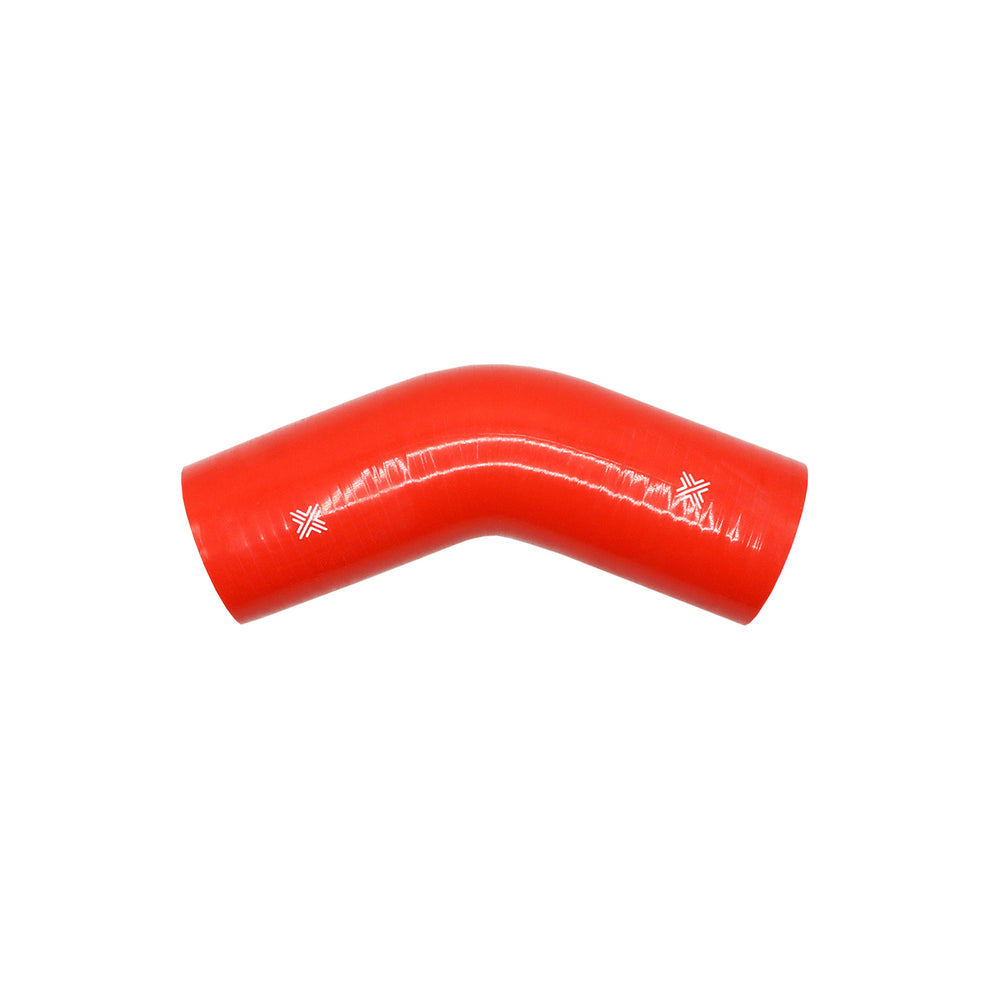 Pipercross Silicone Hose Red - 45 Degree - 76mm Bore - 152mm Leg Length
